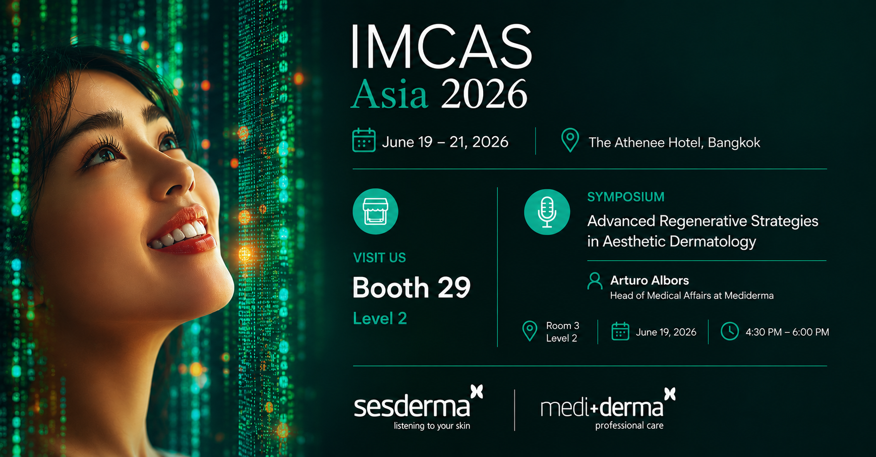 Información IMCAS ASIA 2026 Sesderma